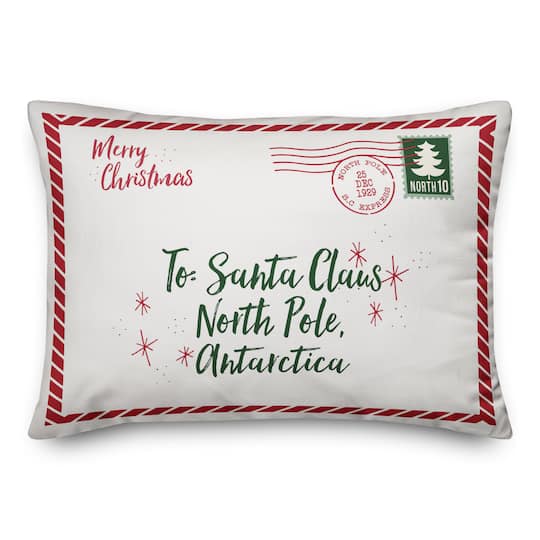 Designs Direct Letter to Santa 14x20 Throw Pillow